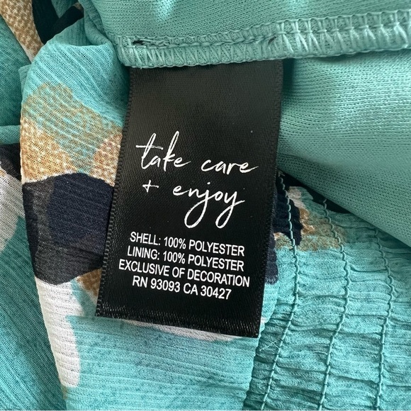 Nic+Zoe Rolling Reef Dress in Aqua Multi SZ 6 - Picture 8 of 9